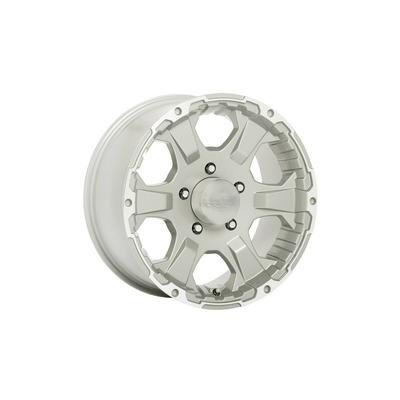 Black Rock 910 Intruder, 18x8.5 Wheel with 6 on 5.5 Bolt Pattern - Silver Painted with Machined- 910S8856055